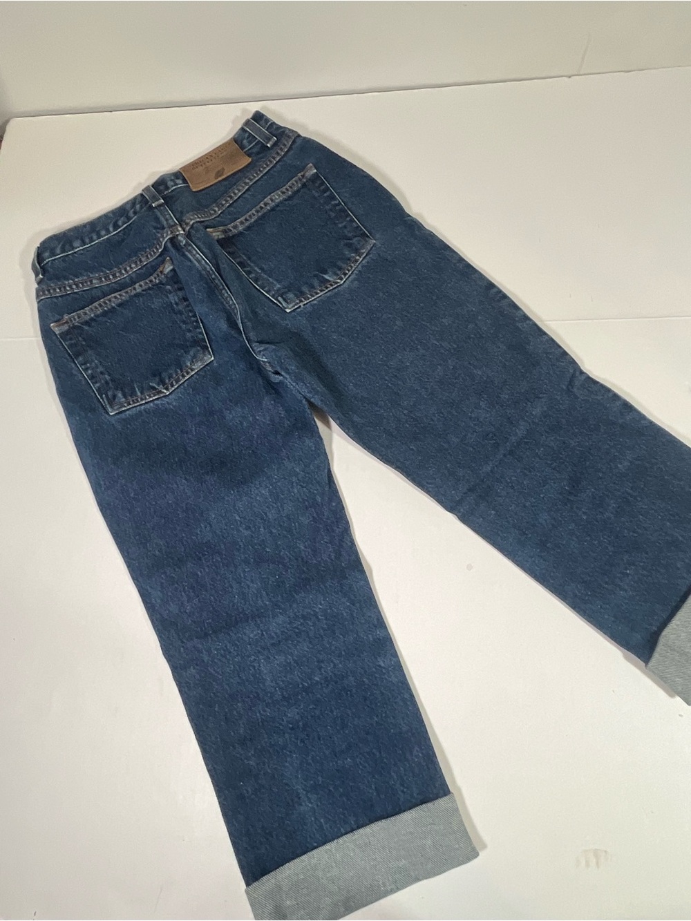 Vintage American Eagle Outfitters Women's Dark Indigo Jeans